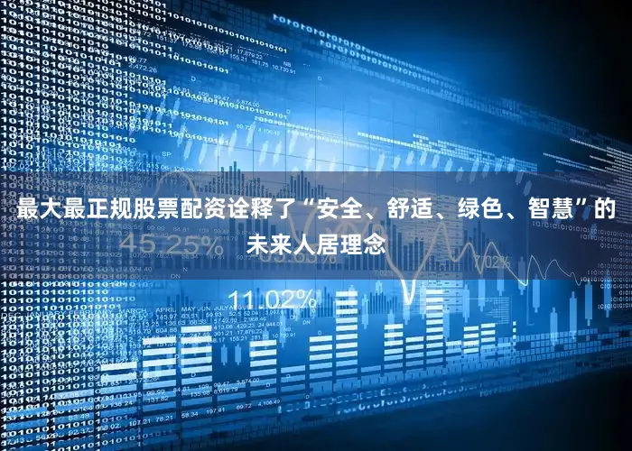 最大最正规股票配资诠释了“安全、舒适、绿色、智慧”的未来人居理念